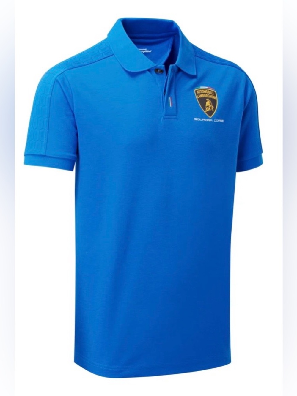 Lamborghini Squadra Corse Blue Polo Shirt, XL